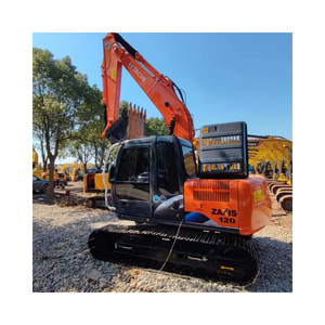 Excavadora Usada HITACHI ZX120-6, Ágil y Receptiva, de 12 Toneladas, de Segunda Mano, para Terrenos Agrícolas y Conservación de Aguas - Product Image 1