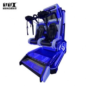 เครื่องจำลอง VR แบบสองที่นั่งในร่ม โครงสร้างโลหะ ให้ประสบการณ์การเล่นเกมสุดเร้าใจด้วยการจำลองการตกจากที่สูง อุปกรณ์สวนสนุกเชิงพาณิชย์ MR - Product Image 4