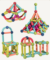 Ensembles de blocs de construction de grandes particules pour enfants de bâton magnétique Offre Spéciale