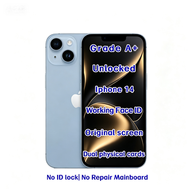 Wholesale Used Unlocked for 14 Blue 512GB 5G A15 Bionic Smart Mobile Phone Factory Unlocked Device for Resellers