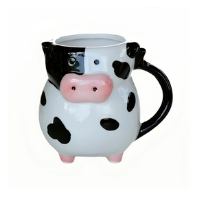 Meilleures ventes : Mugs en céramique 3D personnalisés, mignons et créatifs, en forme de vache, mugs à café en céramique personnalisés avec des animaux - Product Image 3