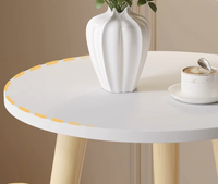 Table basse moderne et élégante pour la maison - Table d'appoint/chevet ronde nordique multifonctionnelle pour le salon, le canapé et le balcon