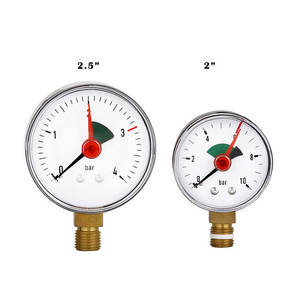 Manomètre manomètre de chaudière à vapeur d'air et d'<span class=keywords><strong>eau</strong></span> à double aiguille de 2.5 "à quatre barres - Product Image 2