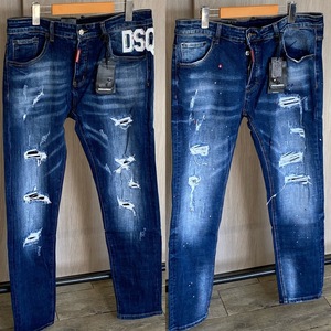 Nuevos Jeans de Mezclilla para Hombre 2024, Diseño Desgastado con Parches, Corte Ajustado, Estilo Gótico, Casual, Moda Urbana - Product Image 5