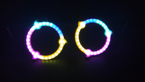 Nuevo Ojo <span class=keywords><strong>de</strong></span> Ángel RGB color persiguiendo LED Sharingan halos flow Series 2PCS - Product Image 5
