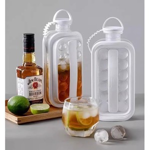 Molde para Hacer Bolas de Hielo, Bandeja Reutilizable para Cubitos de Hielo Redondos para Whisky, Cócteles, Bebidas, Congelador, Accesorios de Cocina - Product Image 2