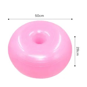 Anti Burst rutsch feste Übung 50cm 65cm Donut Nachricht Yoga Donuts Ball