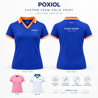 Polo d'entraînement de football personnalisé, multicolore, manches courtes, haut d'équipe, logo personnalisé pour clubs, écoles, académies, fourniture OEM