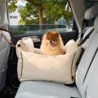 Siège de voiture pour petit chien personnalisé en gros, en polyester imperméable, avec design amovible et lavable, pour toutes les saisons, lit d'intérieur