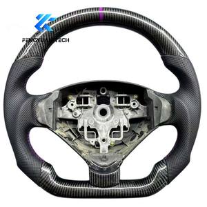 Volant en cuir Alcantara chauffant personnalisé avec LED en fibre de carbone forgée pour Peugeot RCZ 206/207/208/<span class=keywords><strong>308</strong></span>/408/508/MK1/<span class=keywords><strong>GTI</strong></span> - Product Image 1