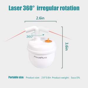 Tumbler Design Bubble <span class=keywords><strong>Laser</strong></span> Pet <span class=keywords><strong>Toy</strong></span> Automatisches interaktives Katzen spielzeug mit unregelmäßiger 360-Grad-Drehung für Katzen im Innenbereich Kätzchen - Product Image 2