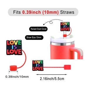 Hỗ Trợ Hàng Loạt Nhỏ Đặt Hàng 10Mm Vui Xấu Bunny Ca Sĩ Silicon stane Cup Rơm Topper Bìa Charms - Product Image 3