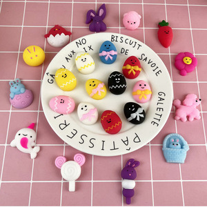 Oeufs de jouet de Pâques transfrontaliers, boulettes d'animaux amusantes à pincer pour soulager le stress, vente en gros de caoutchouc souple Tpr, éducation - Product Image 1