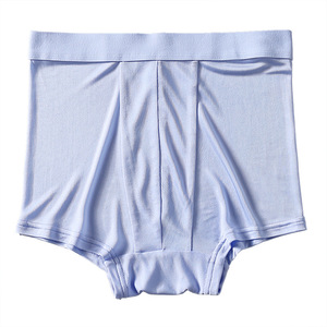 <strong>Men's</strong> Mulberry Silk Smooth Boxer Shorts Thin Summer New Breathable Anti-Chafe Mid-Waist Underwear Non-Slip Sports Boxer <strong>Briefs</strong> - Product Image 5