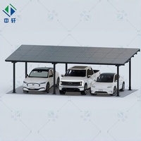 Abri solaire intégré pour station de recharge de véhicules électriques - Structure photovoltaïque en alliage d'aluminium haute résistance