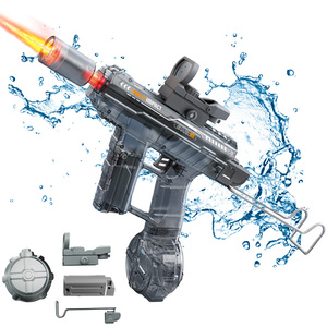 Bộ đồ chơi súng nước điện tự động mô hình Uzi nhựa xu hướng mới năm 2025, dành cho trẻ em chơi ngoài trời, bãi biển, hồ bơi mùa hè - Product Image 1