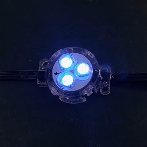 Illuminazione Natalizia a <span class=keywords><strong>LED</strong></span> Permanente, Luci <span class=keywords><strong>Pixel</strong></span> Point Gemstone 3LED 12V 30mm Impermeabili RGBW - Product Image 2