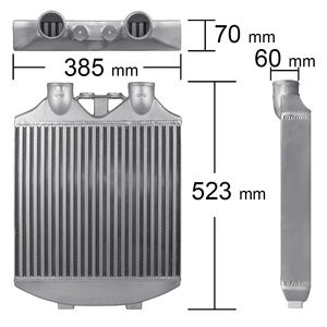 Kit de Conversion Intercooler Avant en Aluminium Kit de Turbo Intercooler Radiateur pour <span class=keywords><strong>Skoda</strong></span> <span class=keywords><strong>Fabia</strong></span> Seat Ibiza Mk4 VW Polo 9N3 1.9TDI - Product Image 3