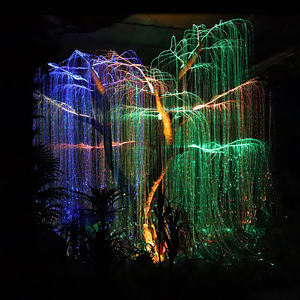 Lampe d'arbre paysager <span class=keywords><strong>en</strong></span> fibre optique LED RGB IP65 pour extérieur, <span class=keywords><strong>saule</strong></span> pleureur <span class=keywords><strong>en</strong></span> <span class=keywords><strong>métal</strong></span>, lumière décorative de Noël, 4m, dimmable, jardin - Product Image 2