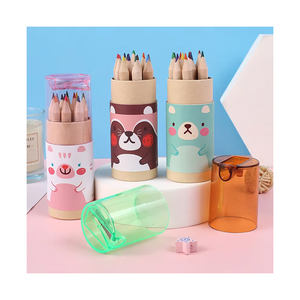 أطفال 24 لون طالب أطفال رسم خربش قلم تلوين صغير صغر للأطفال - Product Image 1