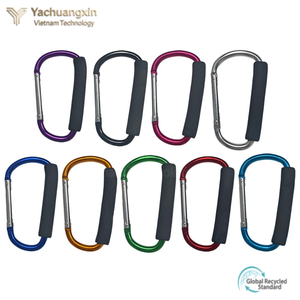 Grand mousqueton portable de 5,5 pouces en alliage d'aluminium de type D pour poussettes, idéal pour accrocher sacs, courses, excursions et voyages en voiture - Product Image 3