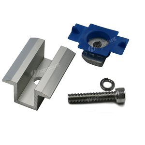 Al por mayor venta al por mayor nuevo diseño Anti-corrosión de aluminio de plata Panel <span class=keywords><strong>Solar</strong></span> abrazadera PV Kits para Panel <span class=keywords><strong>Solar</strong></span> carril HQ montaje - Product Image 6