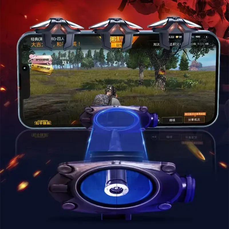 ORANGLES JS61 Mobile Gaming Triggers | Alloy L1 R1 Button for PUBG | Gamepad Joystick for iPhone & Android – Qatar - elegant presentation - exhibiting components - Image 6 of 6 | ideal for home | Discount on JS61 Mobile Gaming Triggers | Alloy L1 R1 Button for PUBG | Gamepad Joystick for iPhone & Android – Qatar Virginia | Free Shipping ORANGLES
