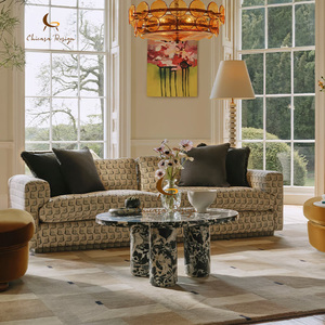 Luxury Coffee Table Living <b>Room</b> Furniture Round Modern Center - Product Image 3