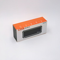 Boîte rigide en trois parties en carton doré et argenté personnalisé avec col pour produit électronique, haut-parleur