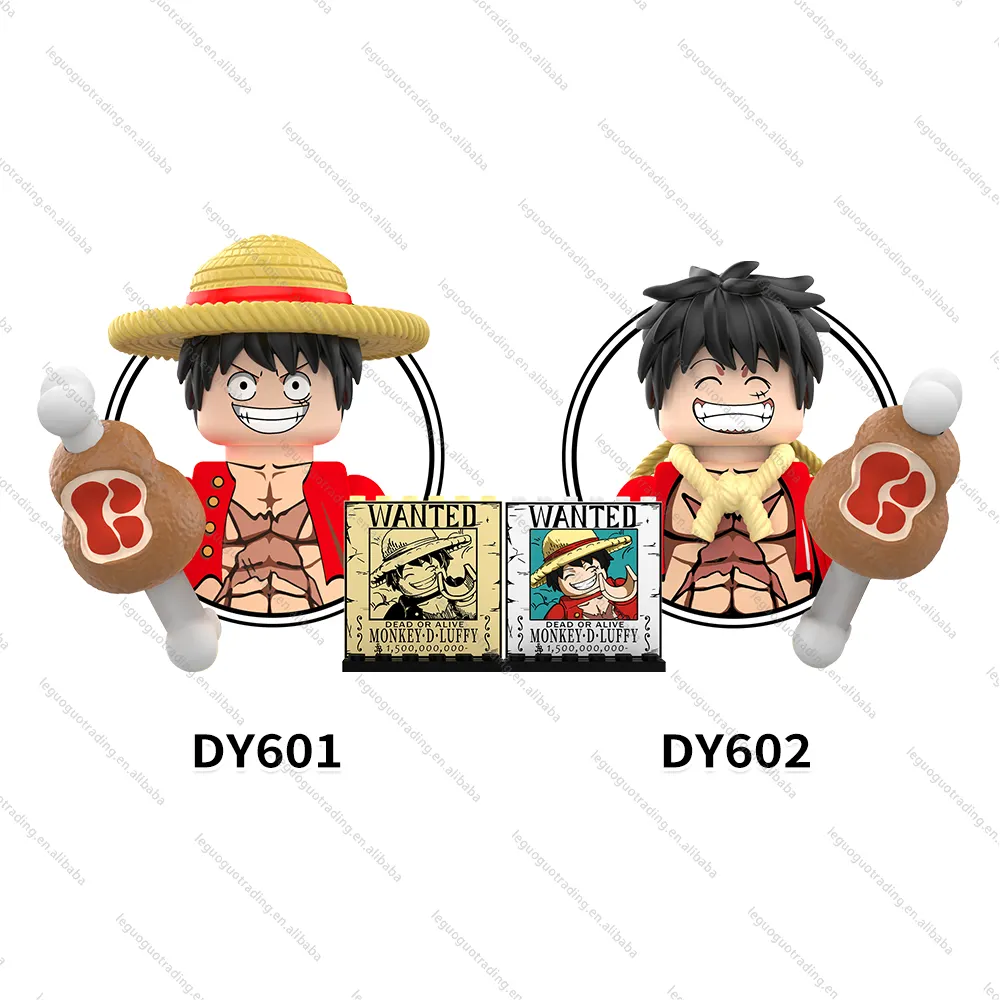 Dy601dy602 Japanse Anime De Strohoed Piraten Captain Monkey D Luffy Nika Luffy Plastic Bouwstenen Cadeau Voor Kinderen Speelgoed