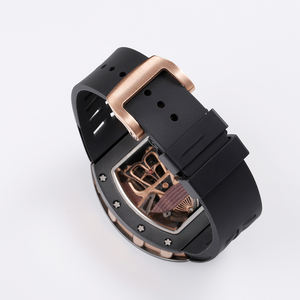 Montre mécanique de sport de luxe en forme de baril avec cadran rotatif et verre saphir pour homme, idéale pour le quotidien et les activités de plein air - Product Image 5