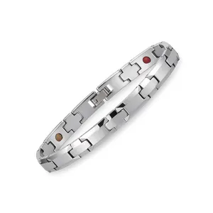Уникальный дизайн, модный браслет из вольфрамовой стали, германиевый Магнитный браслет для мужчин и женщин