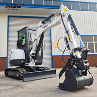 Mini-excavatrice sur chenilles à livraison gratuite, 3 tonnes, 4 tonnes, avec moteur, pompe, pour travaux de construction, à vendre, pelle