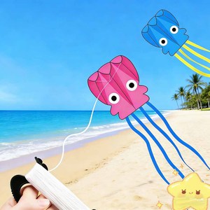 Cerf-volant pieuvre sans cadre, nouveau style, mini, souple, léger et facile à piloter pour enfants, vente en gros usine Weifang - Product Image 1