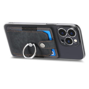 Cartera Metálica Delgada y Elegante con Bloqueo RFID para Tarjetas de Crédito, con Anillo para el Dedo, Diseño Sencillo, Soporte para Teléfono - Product Image 3
