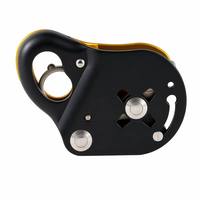 Dispositif anti-chute Ming Pin MP-ZHQ-003 en aluminium pour escalade, 15KN, type articulé, 2 anneaux en D, dispositif de sécurité pour l'escalade en montagne et l'accès par corde