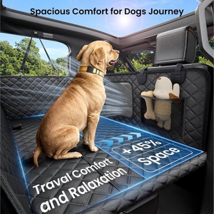 Lujo ecológico superventas antideslizante duradero impermeable Oxford sólido asiento trasero extensor perro coche asiento cubierta mascota hamaca - Product Image 4