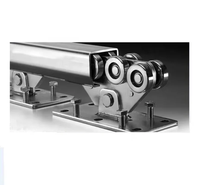 Ensemble de portail coulissant cantilever moderne en acier inoxydable durable SSR, épaisseur 1,5 mm, sans rail, avec garantie d'un an, pour usage hôtelier