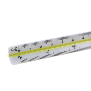 BECOL Promotional 15cm Colorful Tree Edge Architect Engineer Six <strong>Scales</strong> Plastic <strong>Scale</strong> Tool <strong>Triangular</strong> <strong>Ruler</strong> Set - Product Image 4