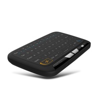 Hostrong 2.4Ghz Mini clavier sans fil plein écran Air Mouse Touchpad Rechargeable Télécommande H18