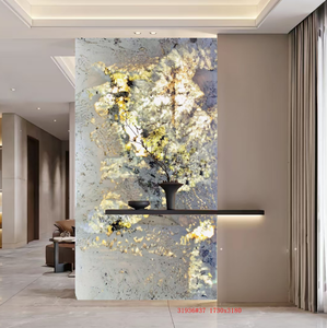 หินแกรนิตธรรมชาติหรูหรา ดีไซน์ทันสมัย ขายดี รุ่นอัลพินัส บราซิล สีขาวโปร่งแสง แผ่นใหญ่ ขัดเงา สำหรับวิลล่า - Product Image 5