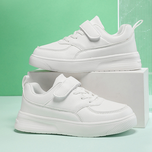 Scarpe Sportive Bianche per Bambini Cema, Traspiranti, Antiscivolo, con Ammortizzazione in PU, per Studenti, Casual, da Skate, per Primavera ed Estate - Product Image 2