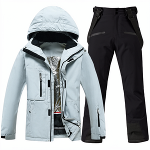 Trajes de Esquí para Mujer, Impermeables (10.000 mm), Transpirables, Resistentes al Viento, de Poliéster/Algodón, Cálidos, Resistentes al Desgaste, Gruesos, para Montañismo al Aire Libre - Product Image 1