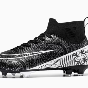 Men's Soccer Cleats &amp; Children's <strong>Football</strong> <strong>Boots</strong> Wholesale Winter Season PVC Upper Rubber Outsole - Product Image 1