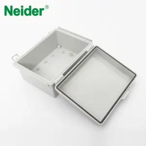 ND-BG IP65 Waterproof ABS Case Outdoor Junction Box With Lock And Clear Cover
