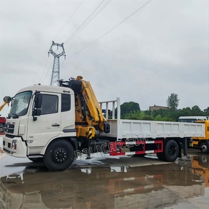 Dongfeng 4 x2 קוקל בום משאית 8טון מתקפל בום רב תכליתי משאית רכוב עגור למכירה - Product Image 3