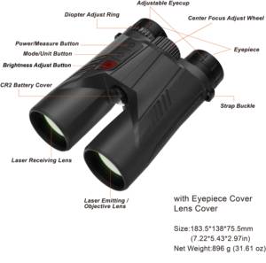 TIGER <span class=keywords><strong>ROVER</strong></span> Binoculares de alta precisión Telémetro láser 2000 m Telémetro de caza Pantalla roja Oled - Product Image 2