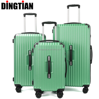 Ensemble de bagages à roulettes 4 roues en ABS+PC, moderne, léger, étanche, avec fermeture éclair, poignée souple, doublure en polyester, pour aéroport et extérieur, unisexe