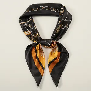 Windproof Romantic Offer Admirable satin scarf tops Trendy 90*90cm Quality