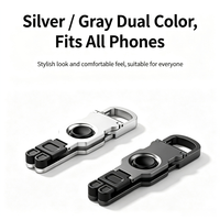 Support de gyroscope réglable pour doigt K72 avec rotation à 360° °   Compatible avec toutes les tailles de téléphones et d'iPads, peut être accroché aux clés, aux sacs